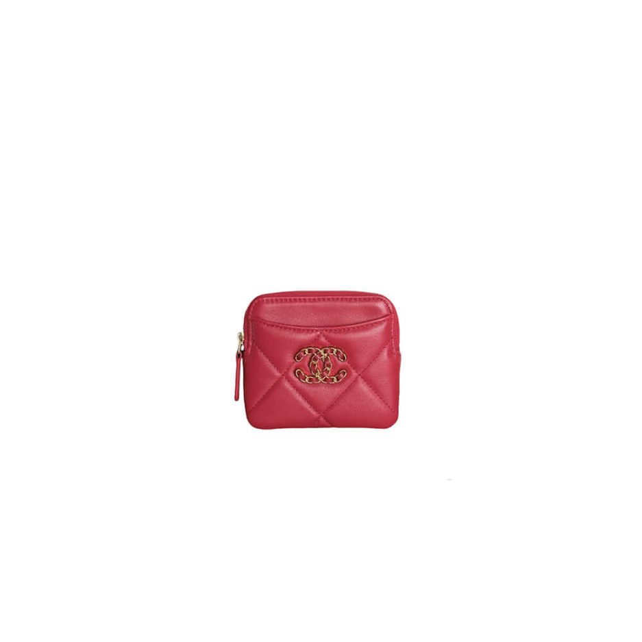 CHANEL 19 Zipper Coin Wallet